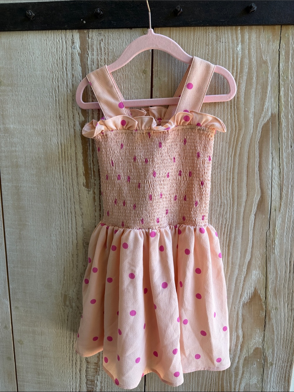 Girls New Stella McCartney 6Y Pink Polka Dot Sundress